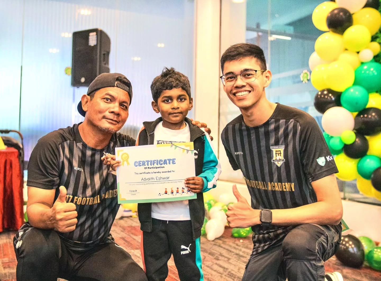 F17 birthday party football experience